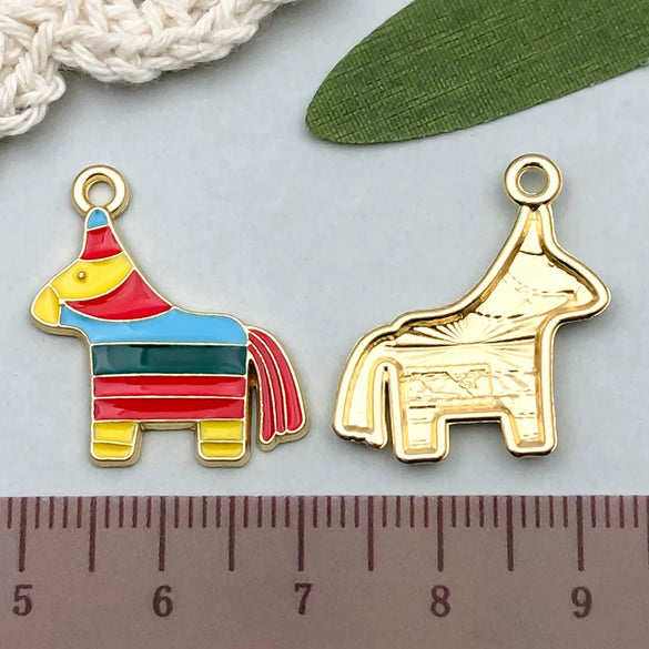 Jewelry Accessories Pendant Keychain Zinc Alloy Cartoon Pepper Cactus Shape Dripping Oil Design