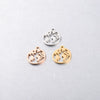 Jewelry Accessories Pendant Stainless Steel Geometric World Map Round Hollow Mirror Finish Polishing