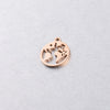 Jewelry Accessories Pendant Stainless Steel Geometric World Map Round Hollow Mirror Finish Polishing