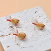 Jewelry Accessories Plastic Resin Dripping Oil Koi Carp Goldfish Pendant Stud Earrings Diy Handmade