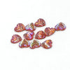 Jewelry Accessories Plastic Resin Heart Fish Scale Electroplated