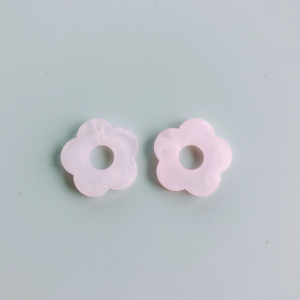 Jewelry Accessories Plastic Resin Plant Flower Earrings