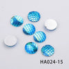 Jewelry Accessories Plastic Resin Round Fish Scale Patch