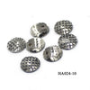 Jewelry Accessories Plastic Resin Round Fish Scale Patch