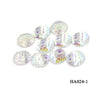 Jewelry Accessories Plastic Resin Round Fish Scale Patch