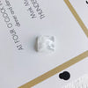 Jewelry Accessories Plastic Resin Square Geometric Smudged Ink Pattern