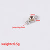 Jewelry Accessories Polished Round Base Stainless Steel Birth Stone Titanium Steel Electroplated