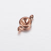 Jewelry Accessories Polished Round Base Stainless Steel Birth Stone Titanium Steel Electroplated