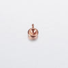 Jewelry Accessories Polished Round Base Stainless Steel Birth Stone Titanium Steel Electroplated