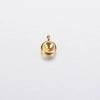 Jewelry Accessories Polished Round Base Stainless Steel Birth Stone Titanium Steel Electroplated