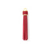 Jewelry Accessories Pu Leather Tassel Keychain Solid Color Electroplating
