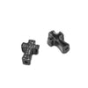 Jewelry Accessories Punk Style Copper Microinlaid Zircon Cross Fourcolor Perforated Electroplated Bracelet Necklace Loose Beads