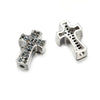 Jewelry Accessories Punk Style Copper Microinlaid Zircon Cross Fourcolor Perforated Electroplated Bracelet Necklace Loose Beads