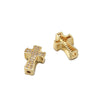 Jewelry Accessories Punk Style Copper Microinlaid Zircon Cross Fourcolor Perforated Electroplated Bracelet Necklace Loose Beads