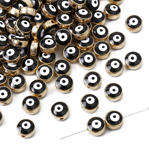 Jewelry Accessories Resin Beads Devil's Eye Pattern Handmade Pearlescent Treatment Bracelet Key Pendant