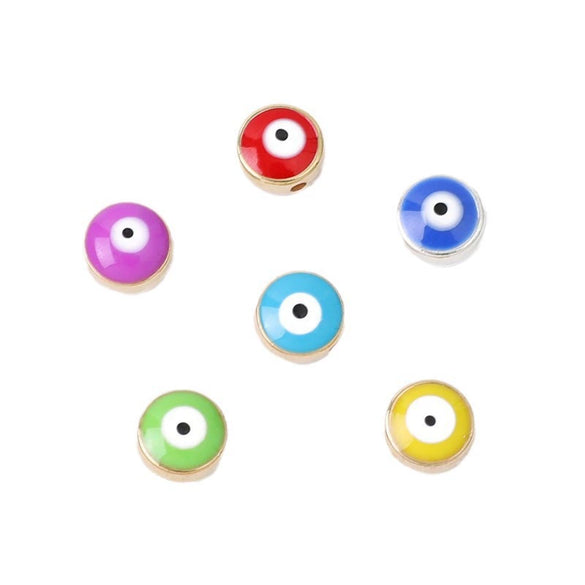 Jewelry Accessories Resin Beads Devil's Eye Pattern Handmade Pearlescent Treatment Bracelet Key Pendant