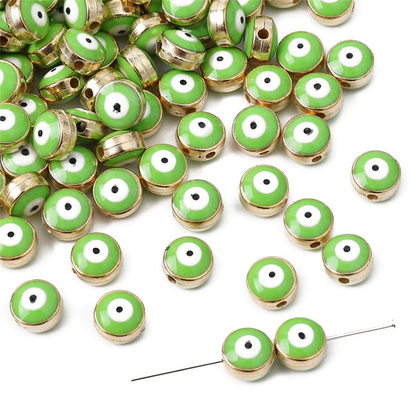 Jewelry Accessories Resin Beads Devil's Eye Pattern Handmade Pearlescent Treatment Bracelet Key Pendant