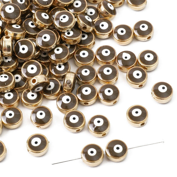 Jewelry Accessories Resin Beads Devil's Eye Pattern Handmade Pearlescent Treatment Bracelet Key Pendant