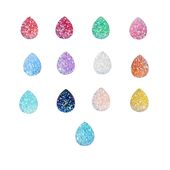 Jewelry Accessories Resin Plastic Earrings With Water Droplets Crystal Cluster Star Design