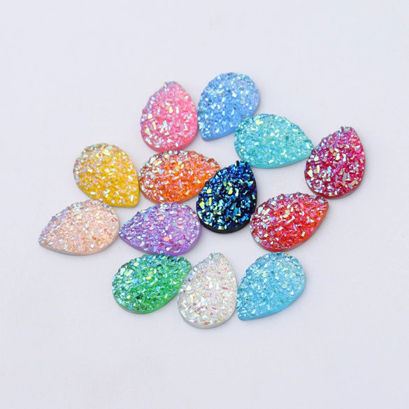 Jewelry Accessories Resin Plastic Earrings With Water Droplets Crystal Cluster Star Design
