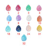 Jewelry Accessories Resin Plastic Earrings With Water Droplets Crystal Cluster Star Design