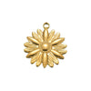 Jewelry Accessories Rose Pendant Retro Flower Stainless Steel Irregular Electroplated Diy Handmade Earrings Necklace