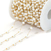 Jewelry Accessories Round Natural Stone Stainless Steel Chain Gold Plated