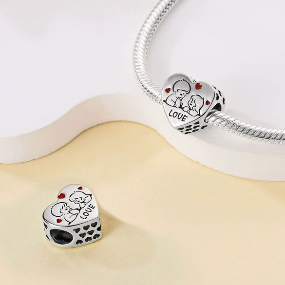 Jewelry Accessories Silver Plated Copper Heart Dripping Oil Design