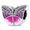 Jewelry Accessories Silver Plated Luminous Butterfly Dripping Oil Design