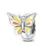 Jewelry Accessories Silver Plated Luminous Butterfly Dripping Oil Design