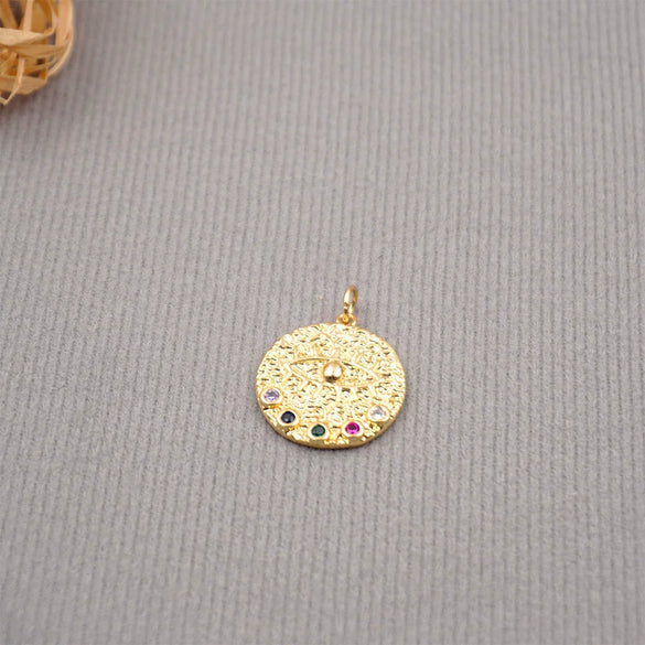 Jewelry Accessories Snowflake Four Leaf Clover Copper Plated 18K Gold Diy Hand Made Minimalist Geometric Pendant For Bracelet Necklace Earrings