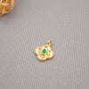 Jewelry Accessories Snowflake Four Leaf Clover Copper Plated 18K Gold Diy Hand Made Minimalist Geometric Pendant For Bracelet Necklace Earrings