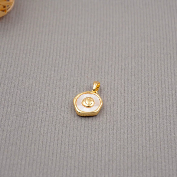 Jewelry Accessories Snowflake Four Leaf Clover Copper Plated 18K Gold Diy Hand Made Minimalist Geometric Pendant For Bracelet Necklace Earrings