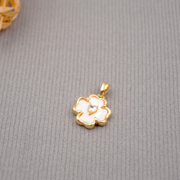 Jewelry Accessories Snowflake Four Leaf Clover Copper Plated 18K Gold Diy Hand Made Minimalist Geometric Pendant For Bracelet Necklace Earrings