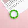 Jewelry Accessories Spring Ring Alloy Candy Color Painted Hardware Keychain