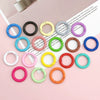 Jewelry Accessories Spring Ring Alloy Candy Color Painted Hardware Keychain