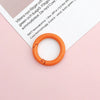 Jewelry Accessories Spring Ring Alloy Candy Color Painted Hardware Keychain