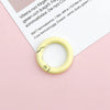 Jewelry Accessories Spring Ring Alloy Candy Color Painted Hardware Keychain