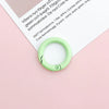 Jewelry Accessories Spring Ring Alloy Candy Color Painted Hardware Keychain