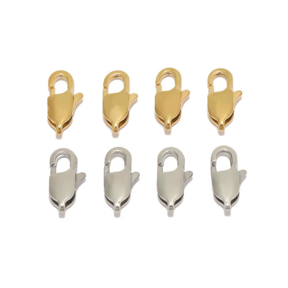 Jewelry Accessories Square Lobster Clasp Stainless Steel Goldplated