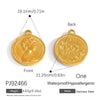 Jewelry Accessories Stainless Steel Acrylic Shell Ceramic Rainbow Pendant Electroplating
