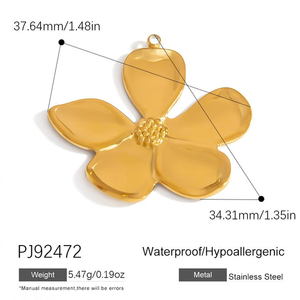 Jewelry Accessories Stainless Steel Acrylic Shell Ceramic Rainbow Pendant Electroplating