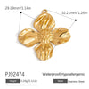 Jewelry Accessories Stainless Steel Acrylic Shell Ceramic Rainbow Pendant Electroplating