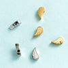 Jewelry Accessories Stainless Steel Angel Wings Pendant With Wave Pattern And Electroplating Treatment