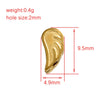Jewelry Accessories Stainless Steel Angel Wings Pendant With Wave Pattern And Electroplating Treatment