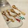 Jewelry Accessories Stainless Steel Bikini Pendant Connection Buckle With Totem Pattern Electroplated In Holiday Style