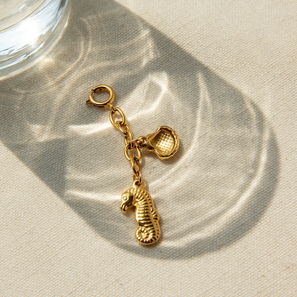 Jewelry Accessories Stainless Steel Bikini Pendant Connection Buckle With Totem Pattern Electroplated In Holiday Style