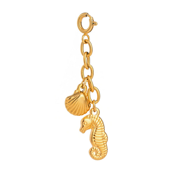 Jewelry Accessories Stainless Steel Bikini Pendant Connection Buckle With Totem Pattern Electroplated In Holiday Style