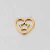 Jewelry Accessories Stainless Steel Braided Cut Out Heart Star Peach Heart Fivepointed Star Fine Polishing
