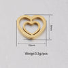 Jewelry Accessories Stainless Steel Braided Cut Out Heart Star Peach Heart Fivepointed Star Fine Polishing